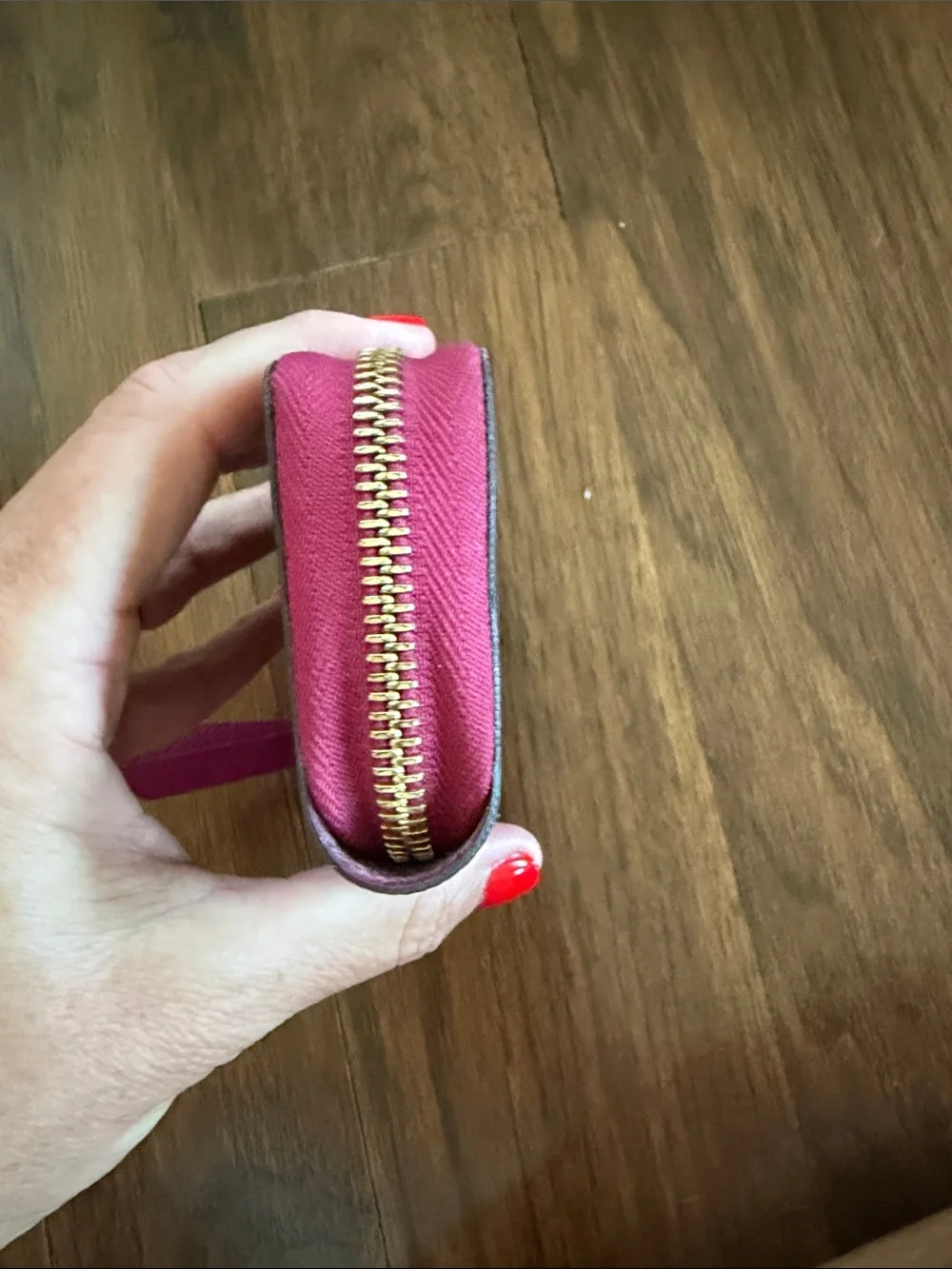 Louis Vuitton closure pink comes